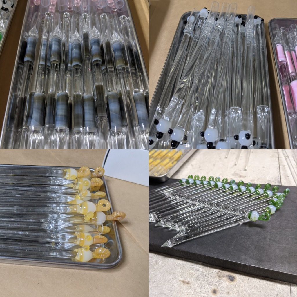 3月末に完成・納品したガラスペン2